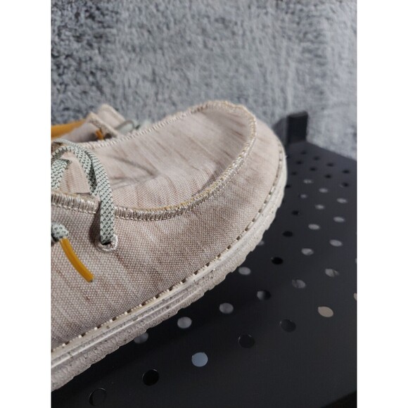 Hey Dude Wally Mens Linen Sneakers Size 7 - Picture 5 of 8